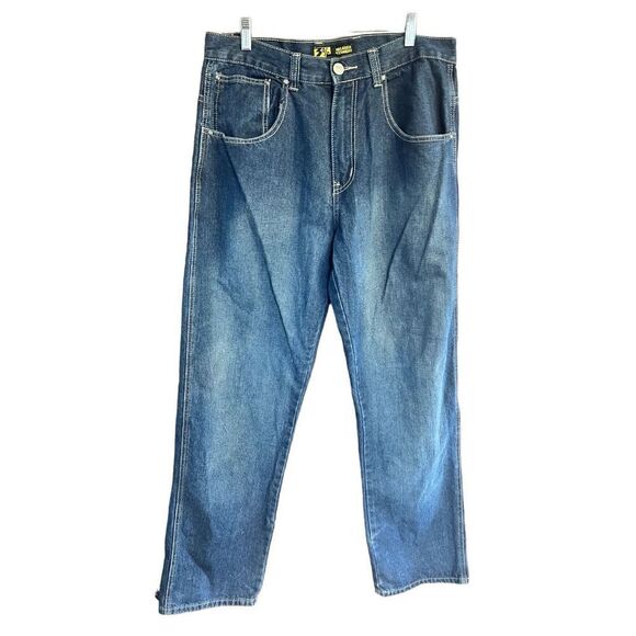 33% Jean Company Relaxed Straight Men’s Jeans Sz 36/33 - Picture 1 of 6